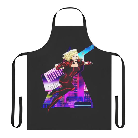 Synthwave-Inspired Apron Featuring Dana Jean Phoenix