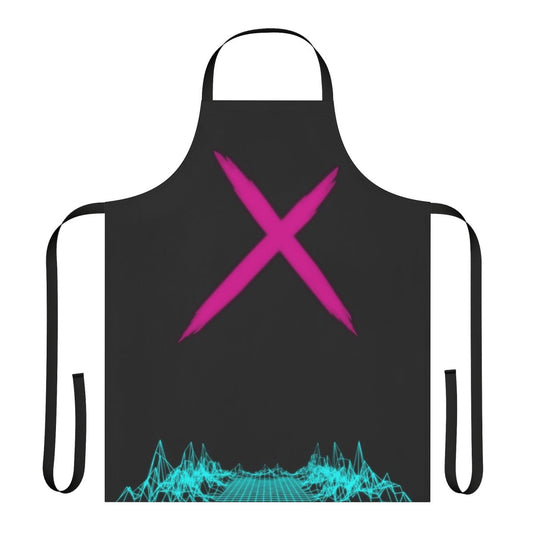 Vibrant pink and blue synthwave-style shirt featuring the Dead by Daylight character The Trickster