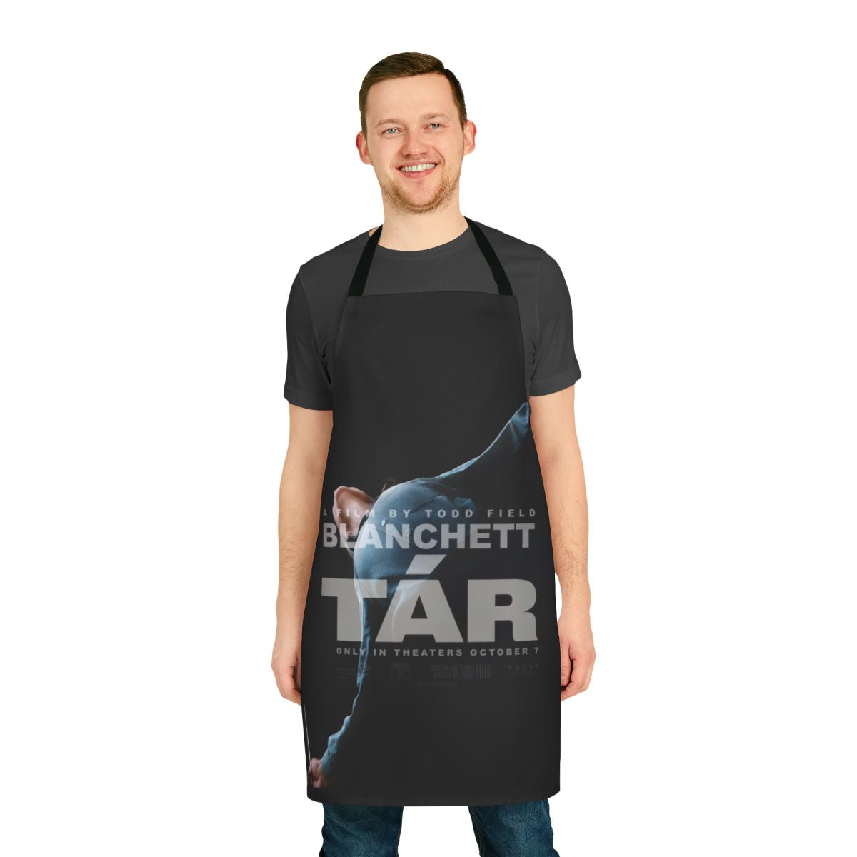 Tár movie inspired apron featuring artwork of Cate Blanchett's character Lydia Tár