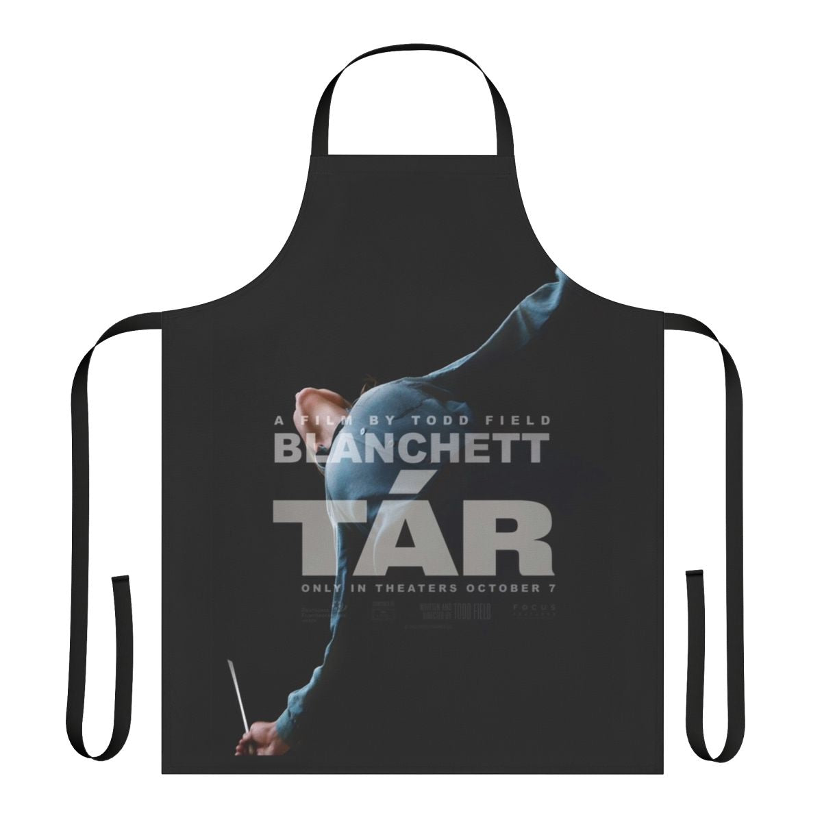 Tár movie inspired apron featuring artwork of Cate Blanchett's character Lydia Tár