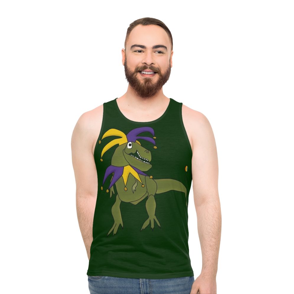T-Rex Jester Unisex Tank Top