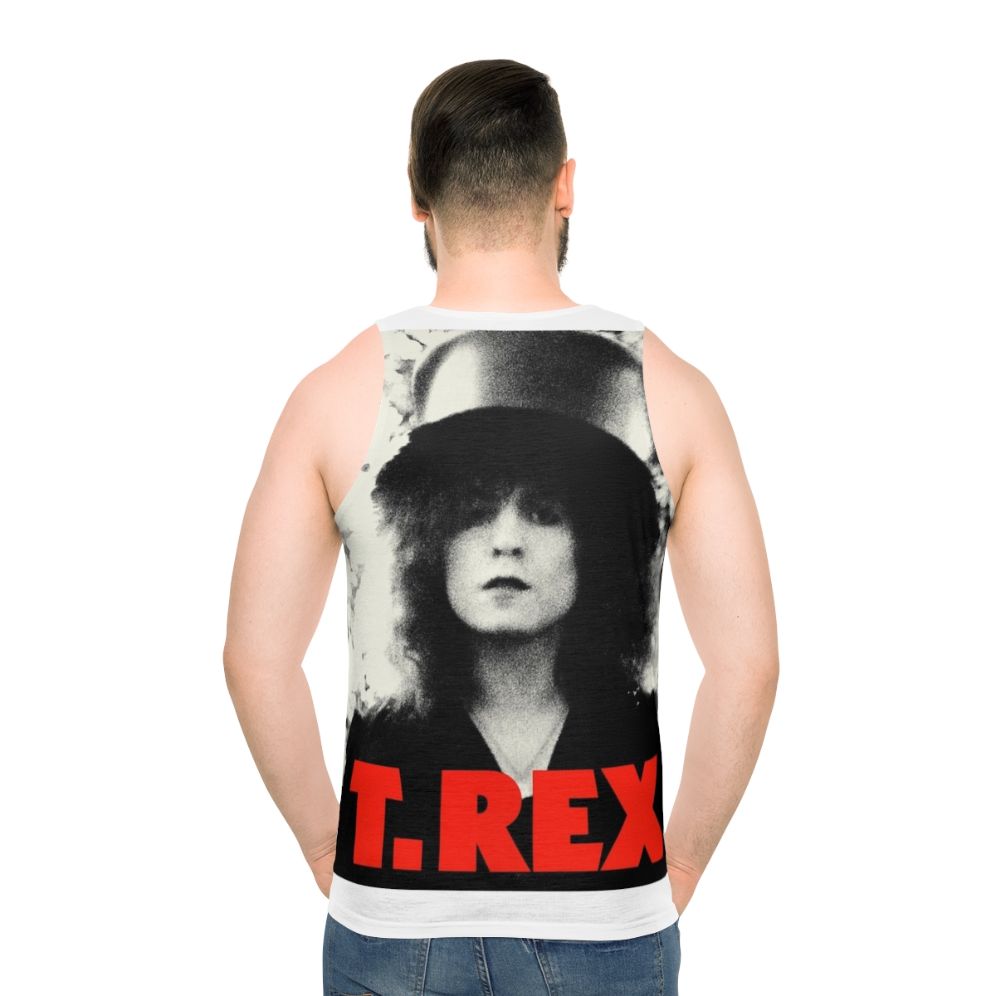 T-Rex Unisex Tank Top featuring the iconic dinosaur design