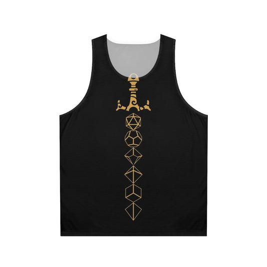 Tabletop RPG Fantasy Gaming Dice Accessories Unisex Tank Top