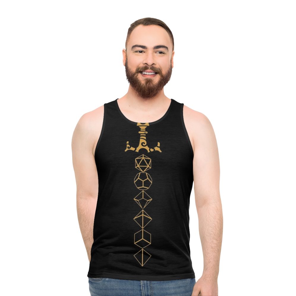 Tabletop RPG Fantasy Gaming Dice Accessories Unisex Tank Top