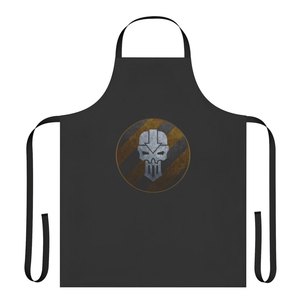 Warhammer-inspired tactical apron with military-style graphics and protective design
