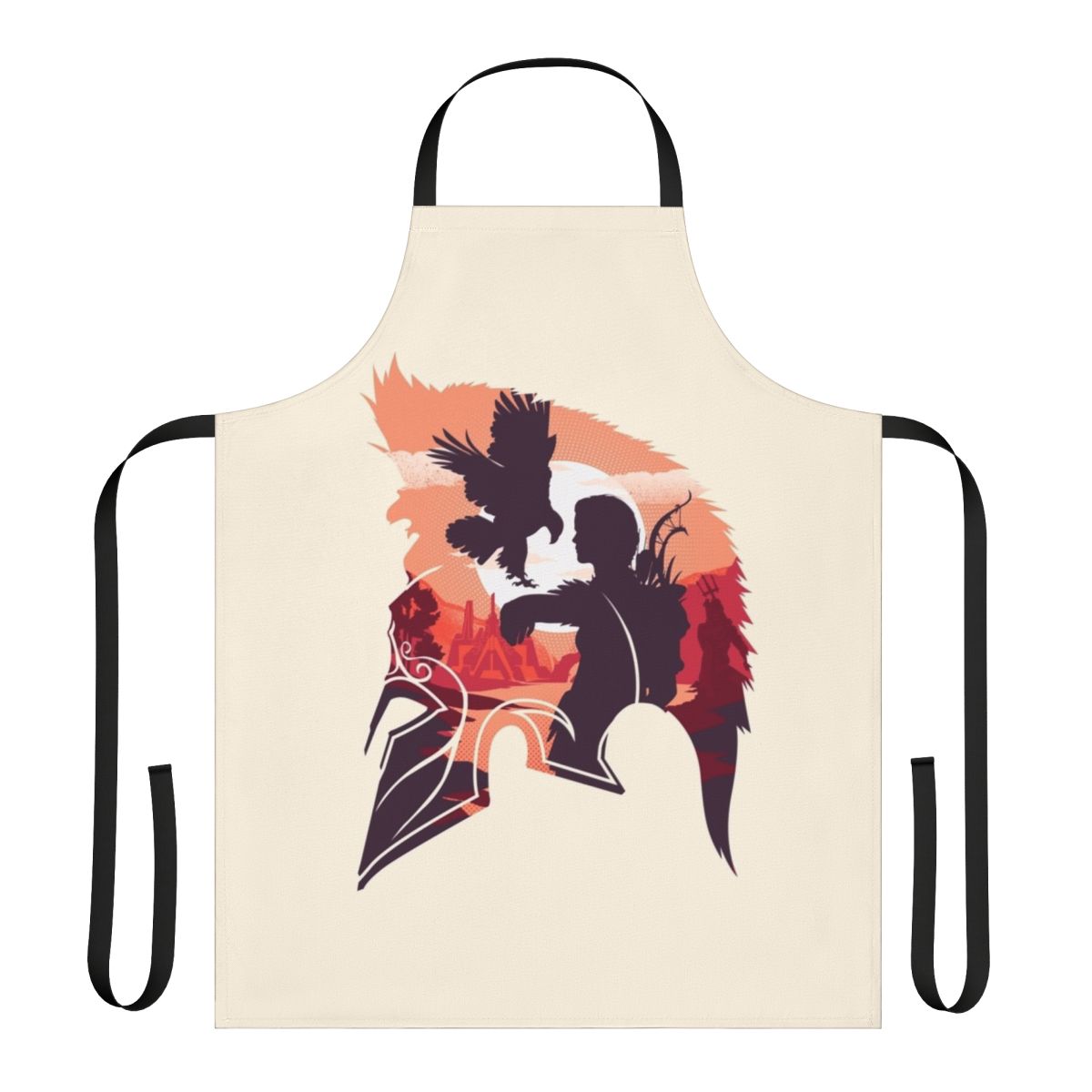Tactical apron featuring an eagle bearer warrior design, inspired by Assassin's Creed Odyssey and ancient Greek history.