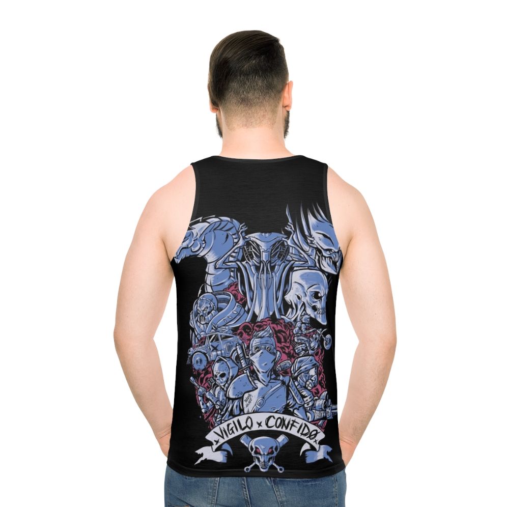 Tactical futuristic unisex tank top with XCOM inspired design