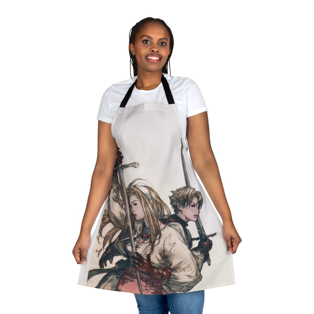 Tactics Inspired Gaming Apron with Iconic Imagery from Beloved SRPG Franchise