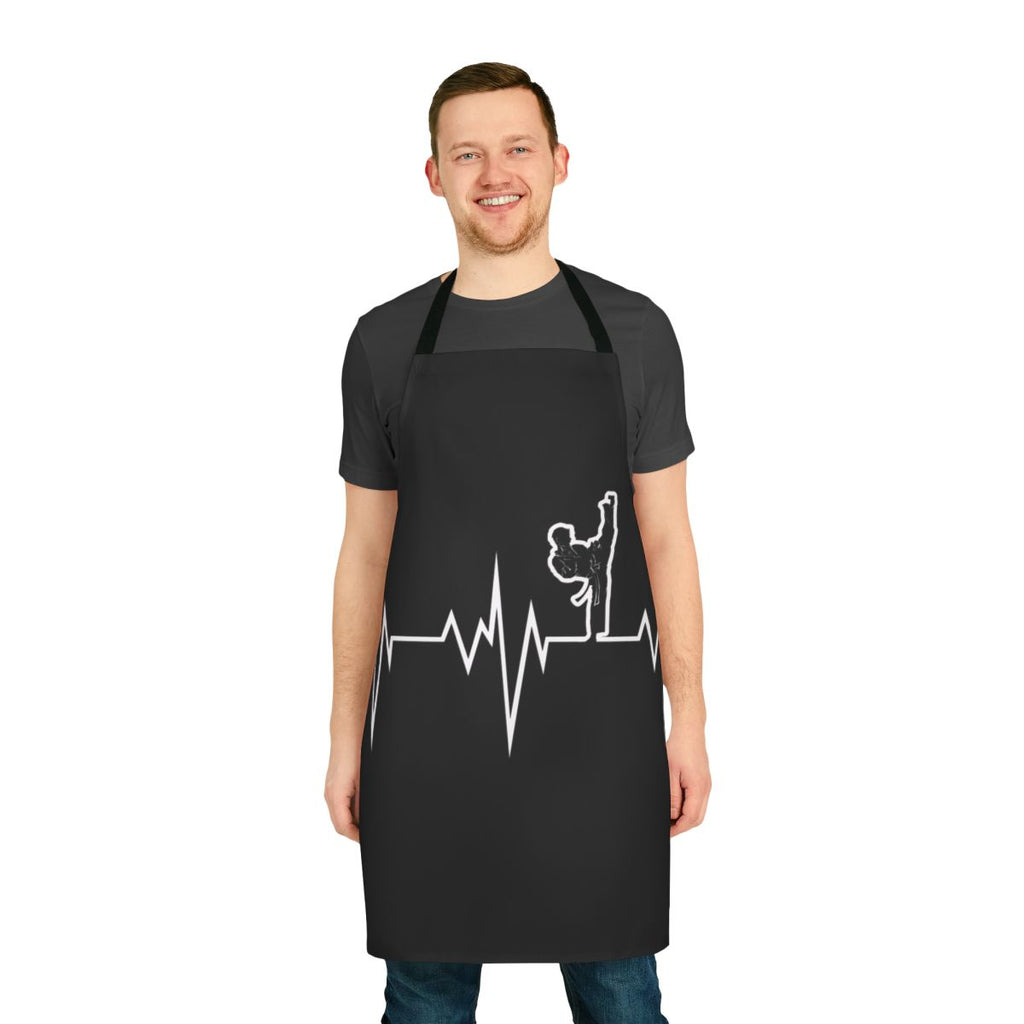 Taekwondo inspired martial arts apron with Korean cultural elements