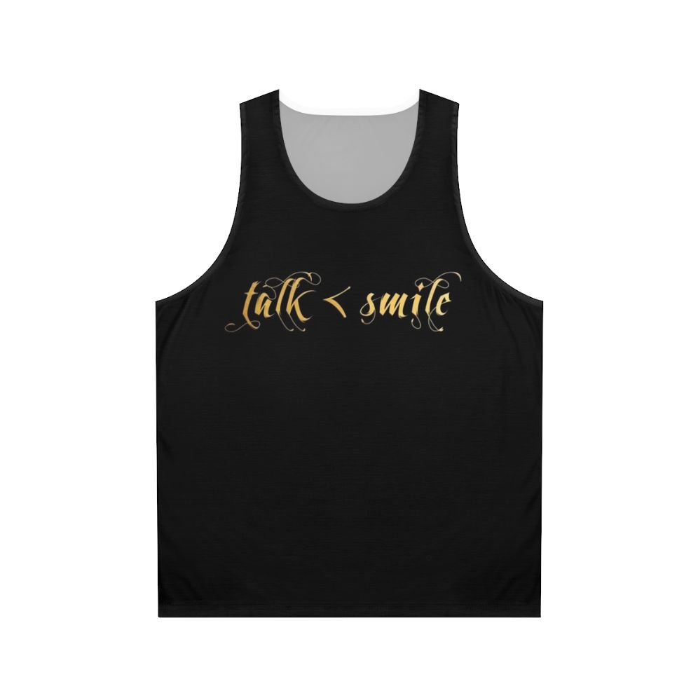 Talk Less Smile More Unisex Tank Top featuring Hamilton and Aaron Burr