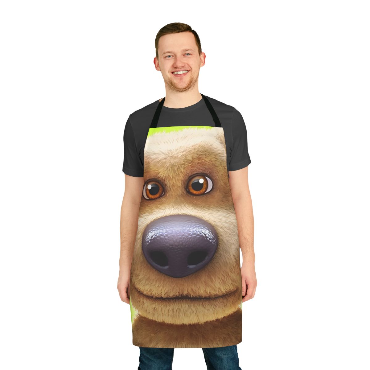 Talking Ben inspired apron featuring popular YouTuber IShowSpeed and meme quotes