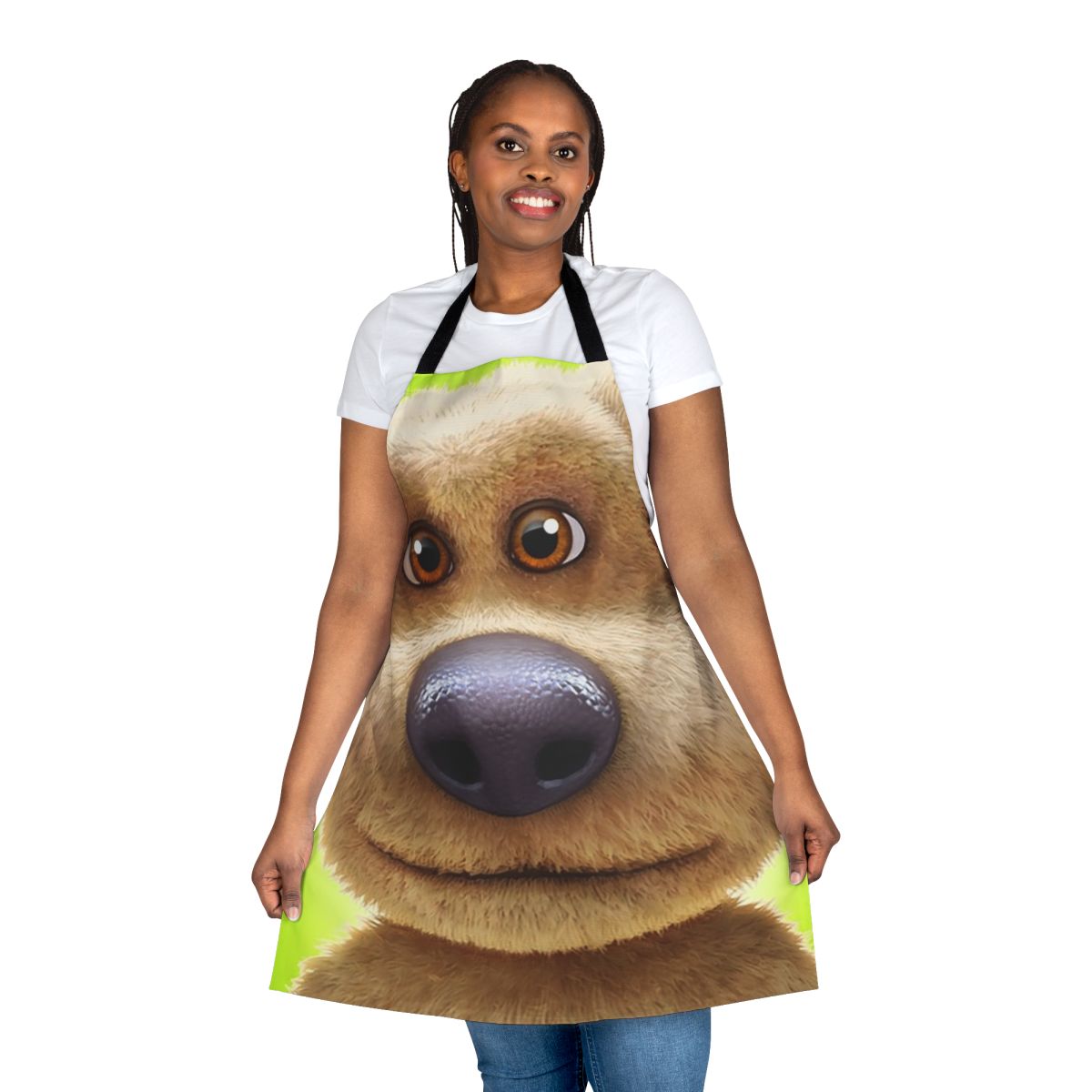 Talking Ben inspired apron featuring popular YouTuber IShowSpeed and meme quotes