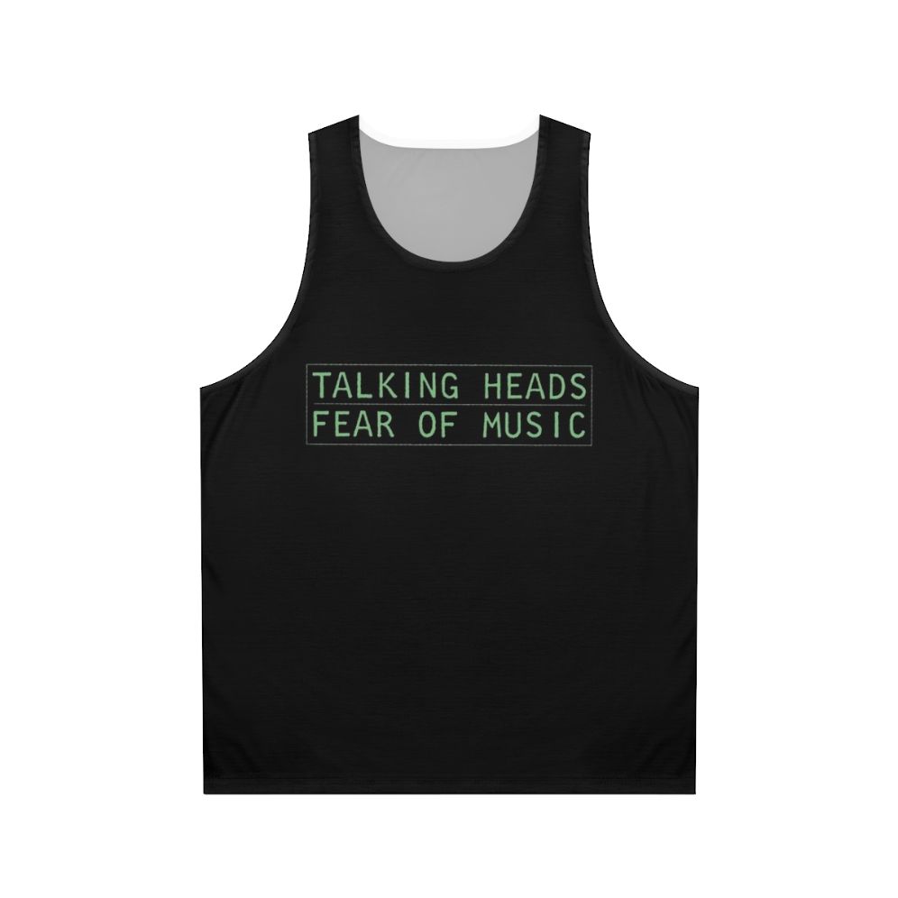 Talking Heads "Fear of Music" Album Cover Unisex Tank Top