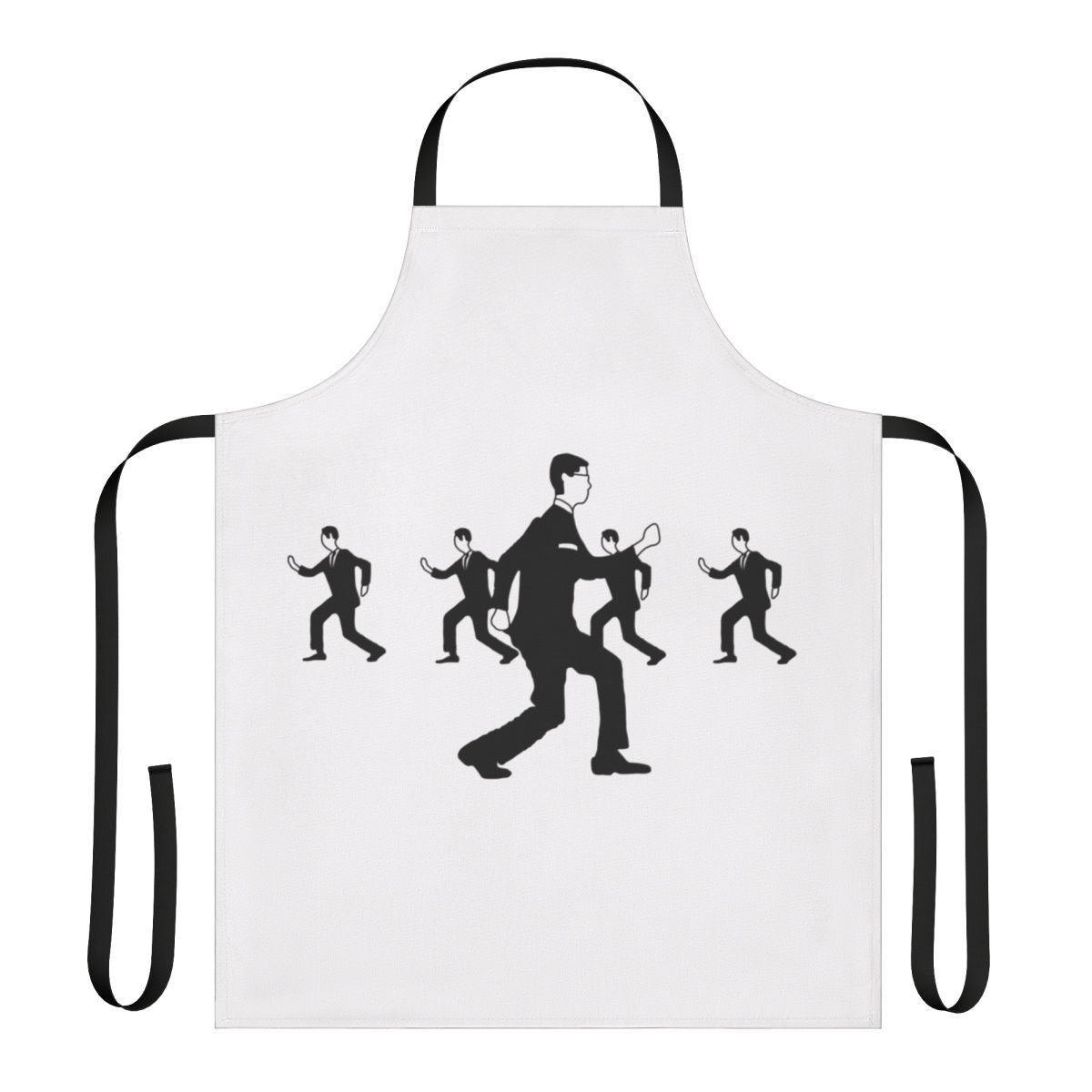 Talking Heads inspired apron with the iconic "Once in a Lifetime" music video design