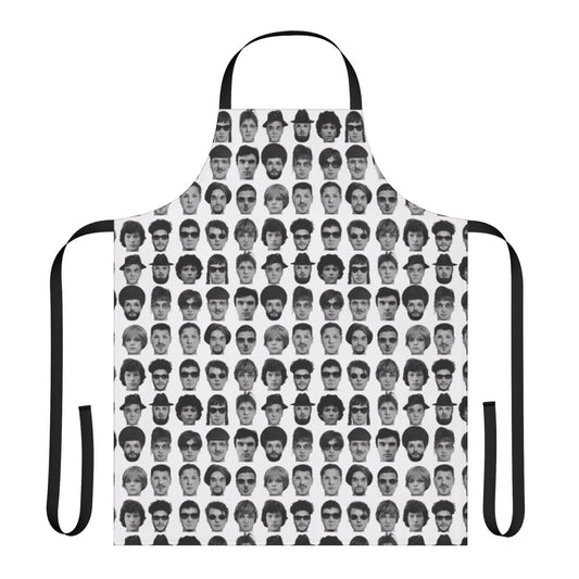 Talking Heads-inspired apron featuring the iconic album cover art from their 1980 album "Remain in Light"