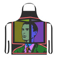 Talking Heads inspired kitchen apron with "Road to Nowhere" surreal design