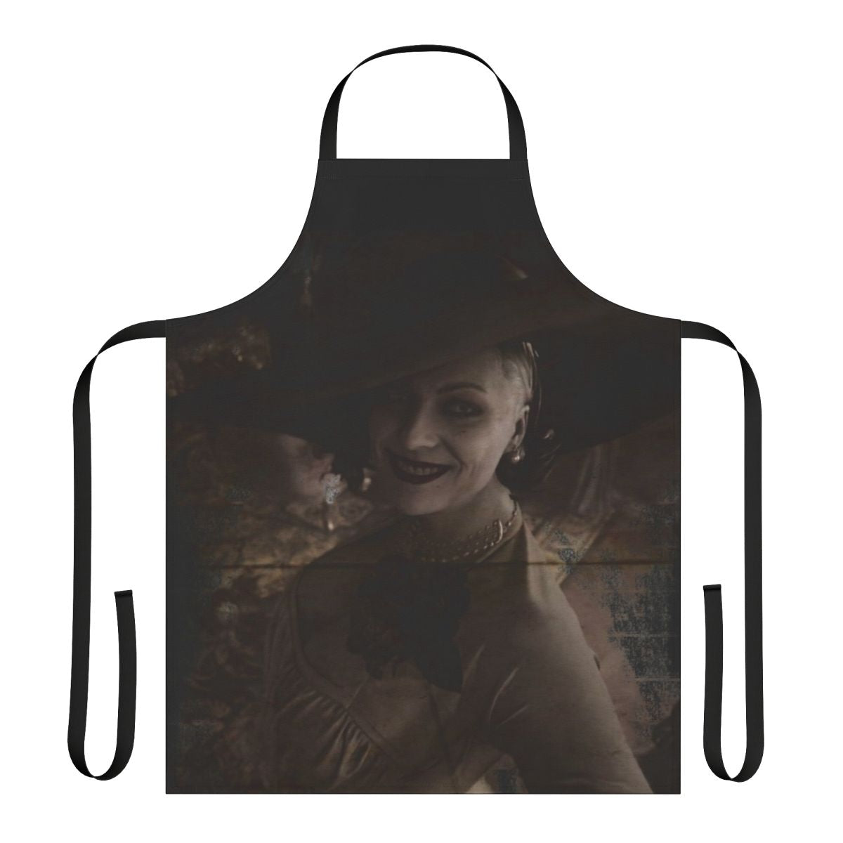 Resident Evil Village Themed Apron with Tall Lady Dimitrescu Design