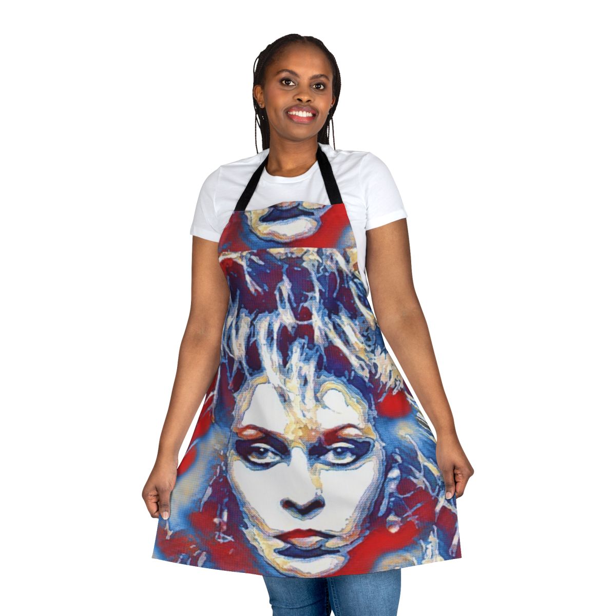 Apron featuring a portrait of Tamara Danz, the iconic East German singer