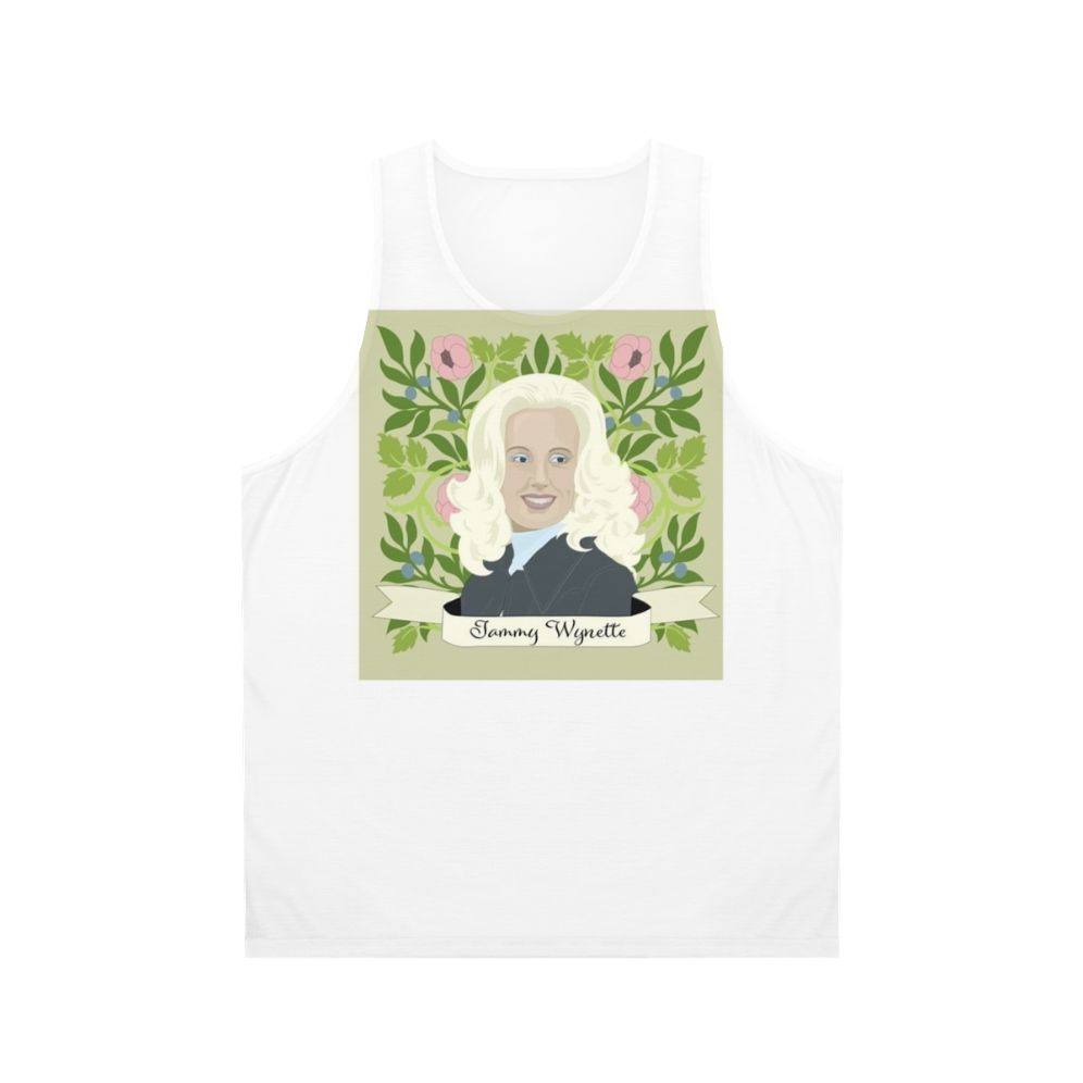 Tammy Wynette Country Music Floral Tank Top