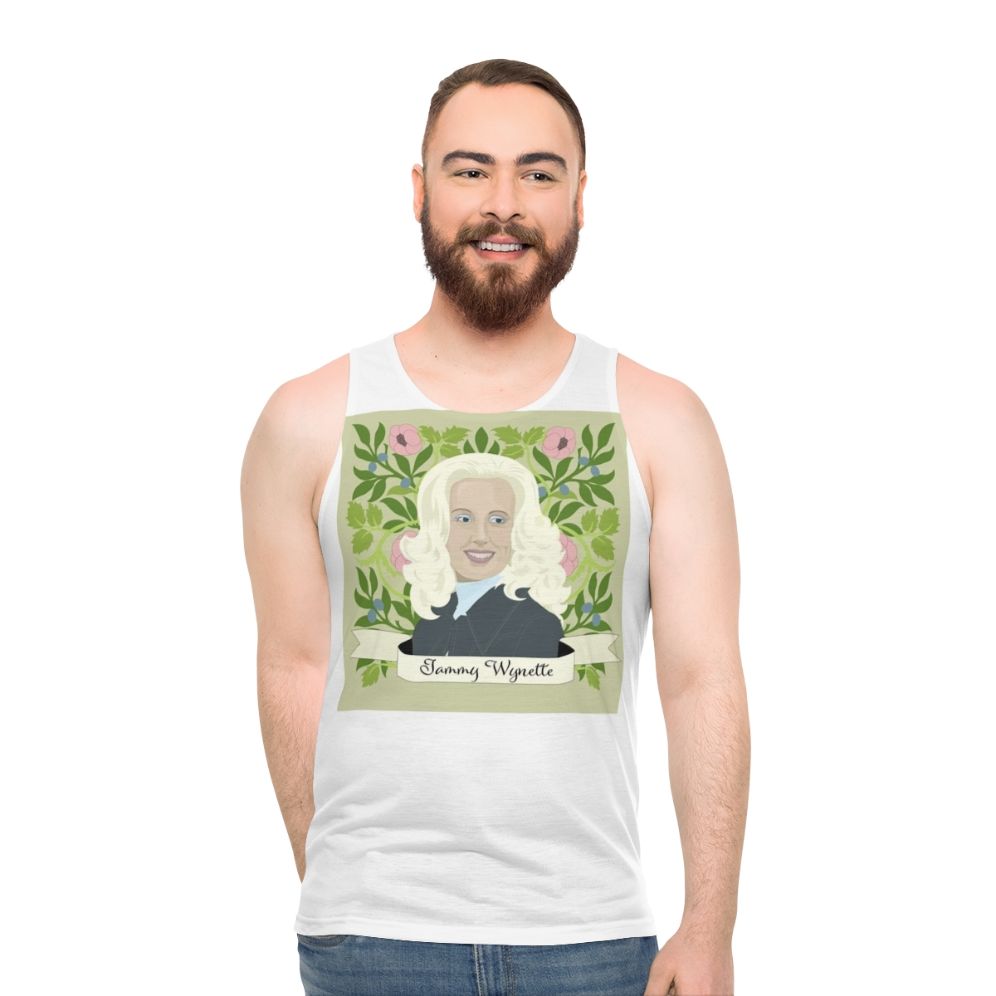 Tammy Wynette Country Music Floral Tank Top