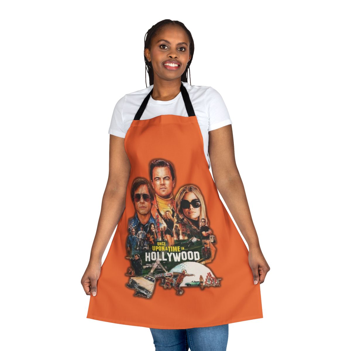 Tarantino-Inspired Apron Featuring Iconic 80s and 90s Movie Scenes