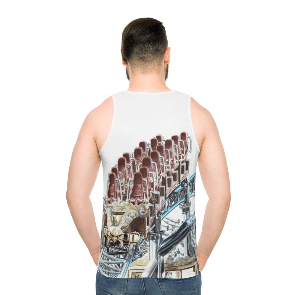 Taron roller coaster unisex tank top