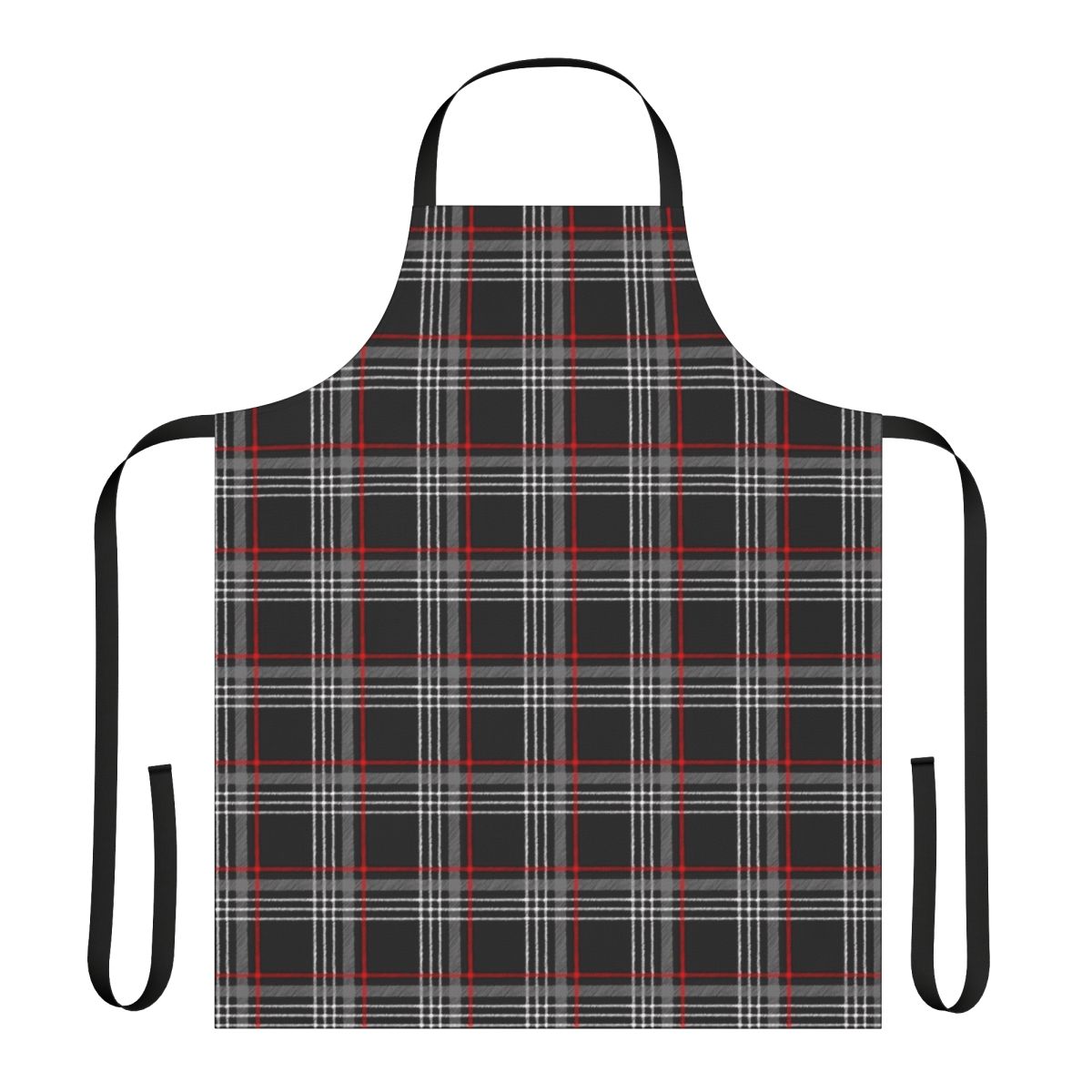 Tartan-patterned apron with a stylish, GTI-inspired design
