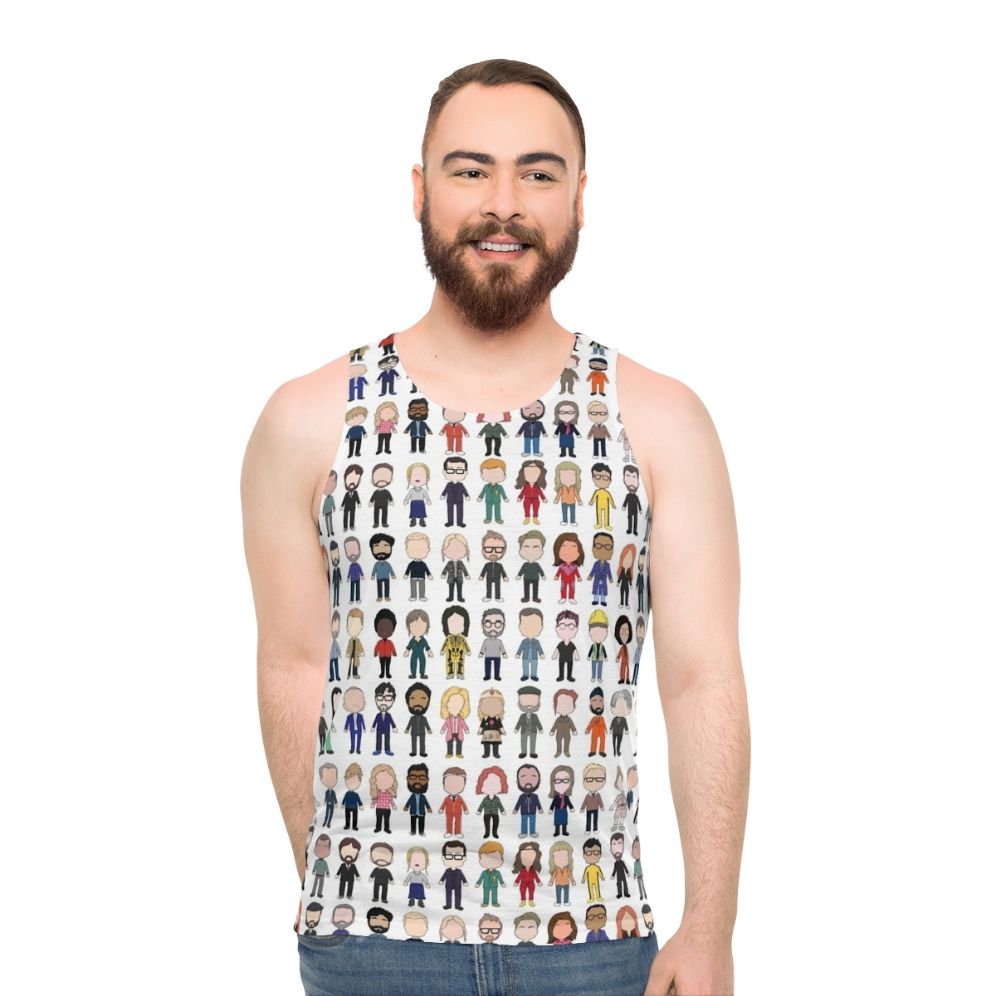 Taskmaster cast poster unisex tank top