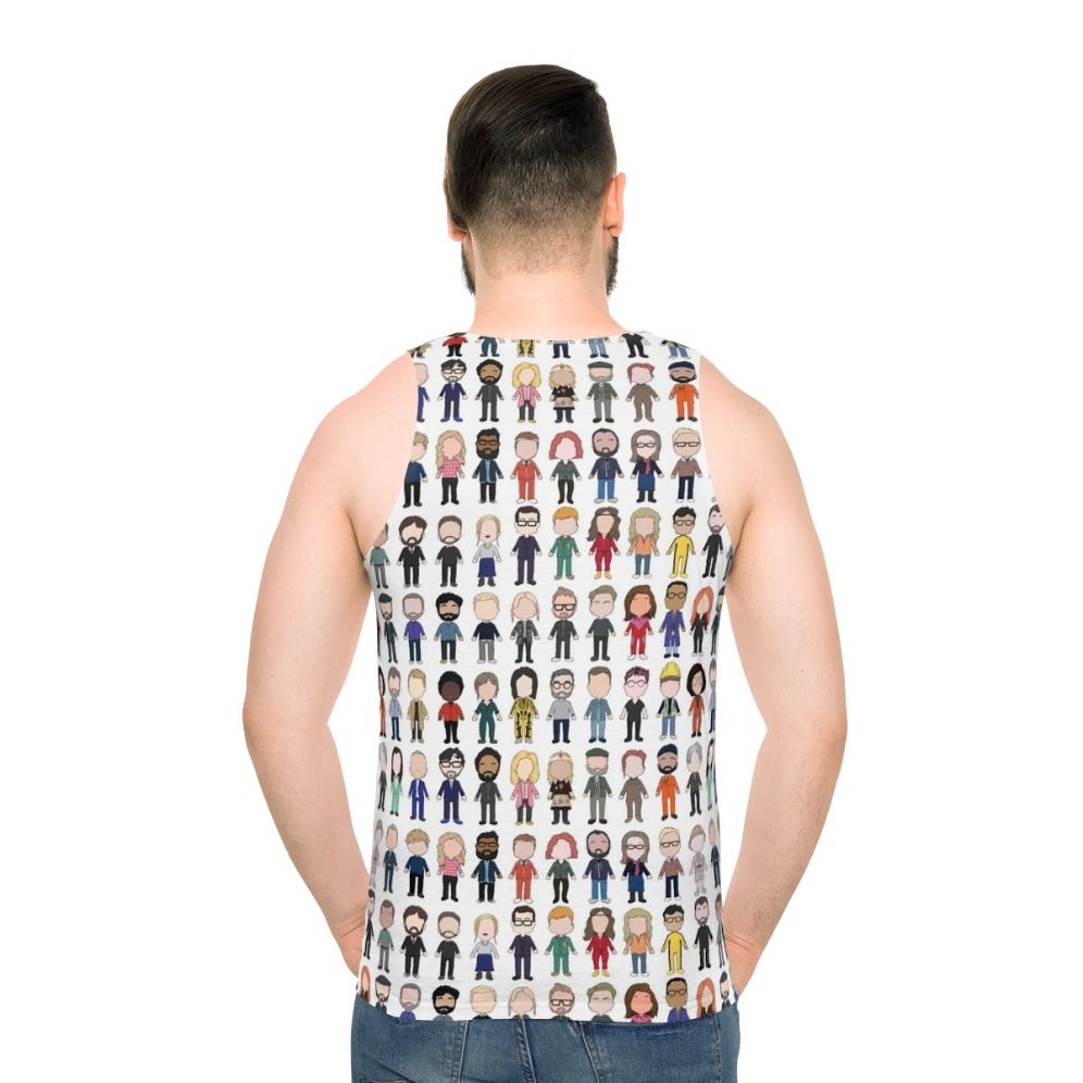Taskmaster cast poster unisex tank top