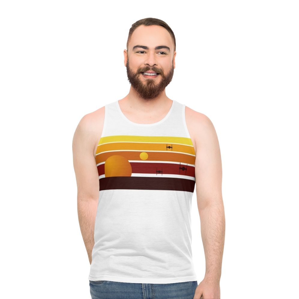 Tatooine Sun Star Wars Unisex Tank Top