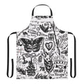 Tattoos collage design printed on a high-quality apron for One Direction and Larry Stylinson fans