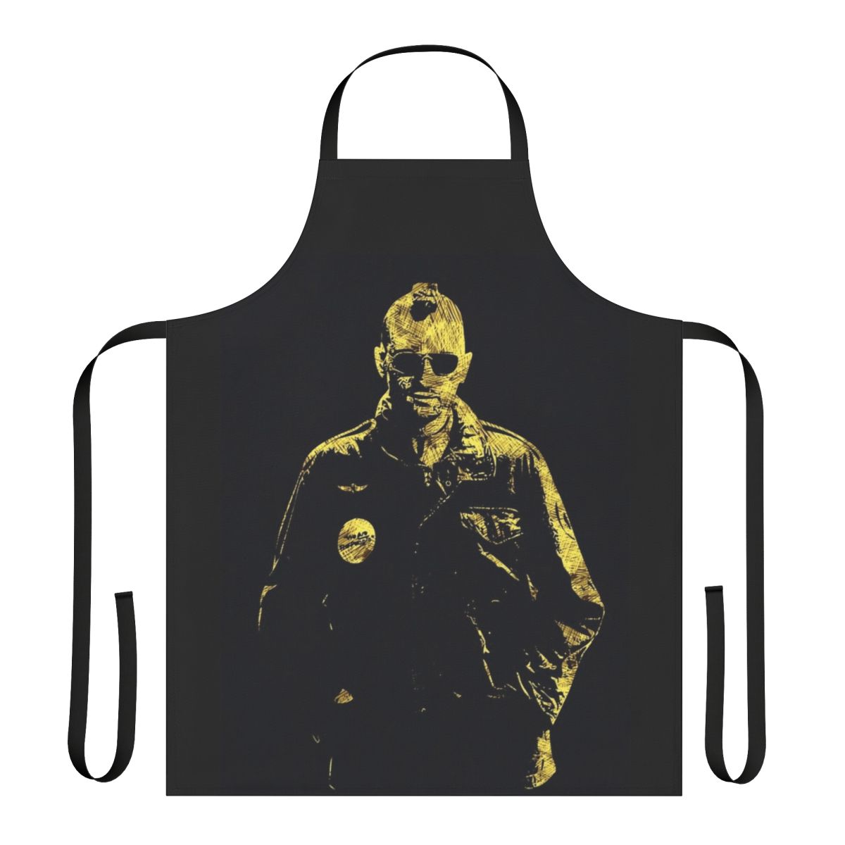 Taxi Driver-inspired apron featuring Robert De Niro's iconic character
