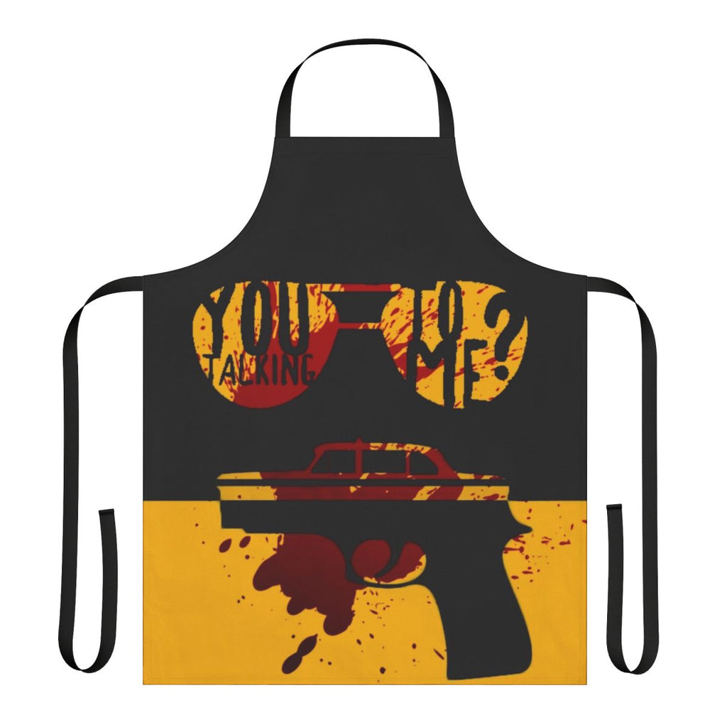 Taxi Driver inspired apron featuring the iconic "You talkin' to me?" quote from the classic film