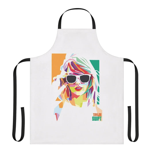 Taylor Swift-inspired WPAP art design on a high-quality apron