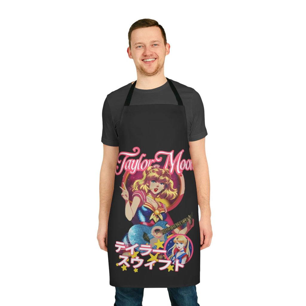 Taylor Moon-Inspired Apron with Stylized Crescent Moon Design