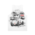 Tazio Nuvolari Unisex Tank Top for Motorsports Enthusiasts