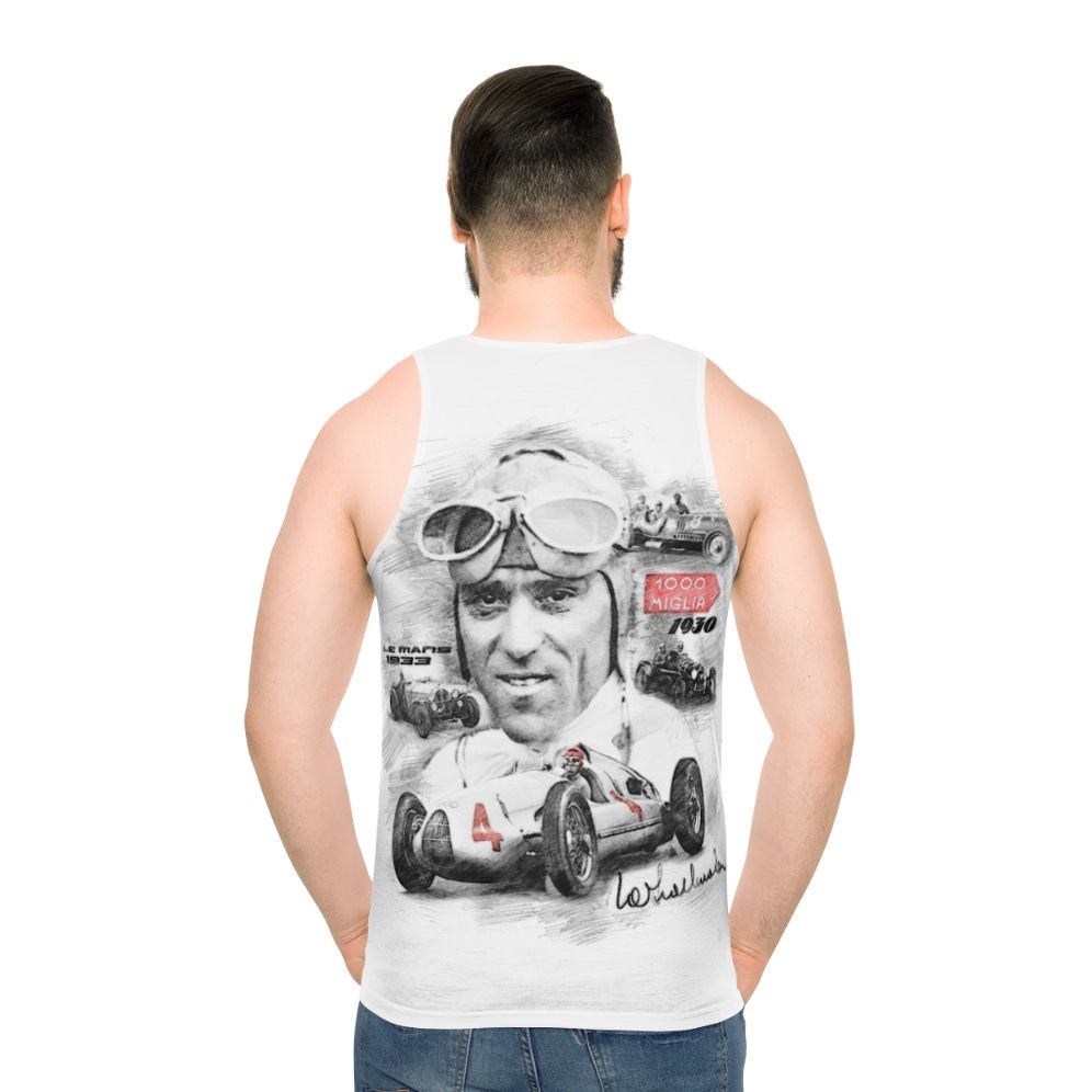 Tazio Nuvolari Unisex Tank Top for Motorsports Enthusiasts