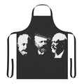 An apron with a Tchaikovsky-inspired design, featuring musical notes, a bee, and text about musician problems.