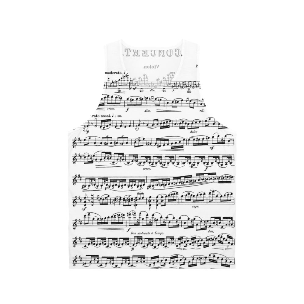 Tchaikovsky Violin Concerto Unisex Tank Top