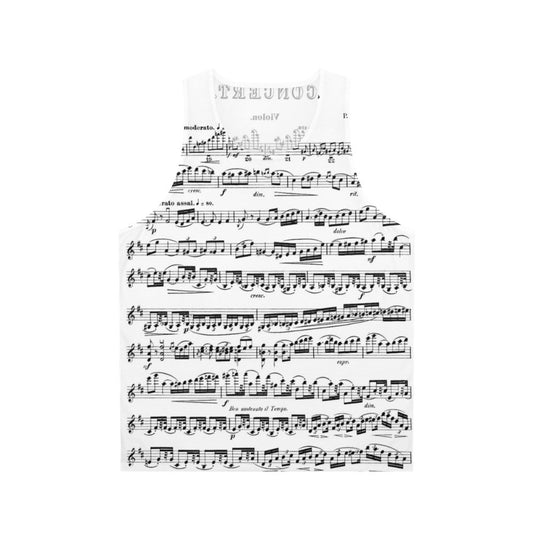 Tchaikovsky Violin Concerto Unisex Tank Top
