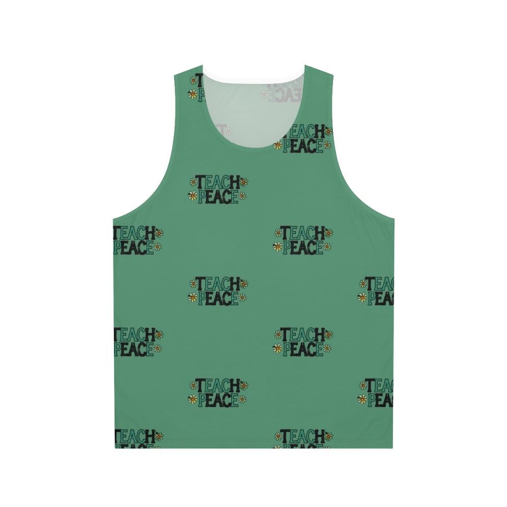 Vintage "Teach Peace" Unisex Tank Top