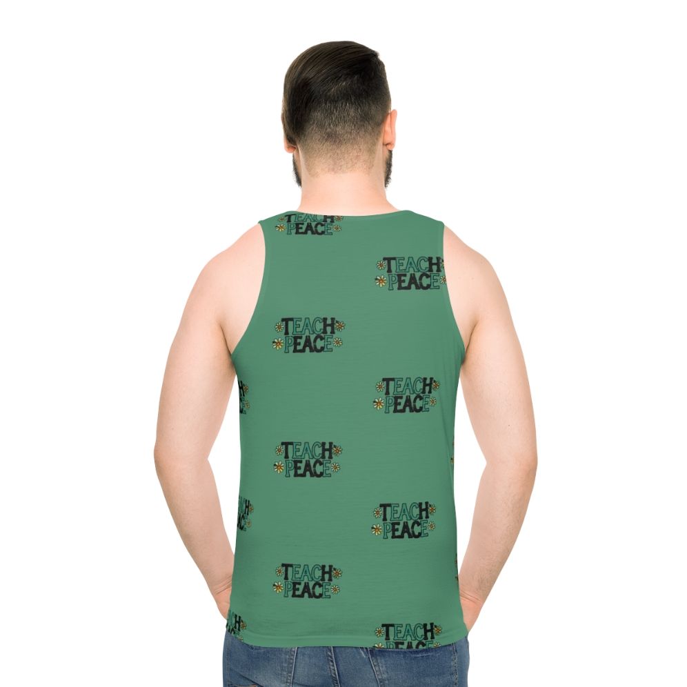 Vintage "Teach Peace" Unisex Tank Top