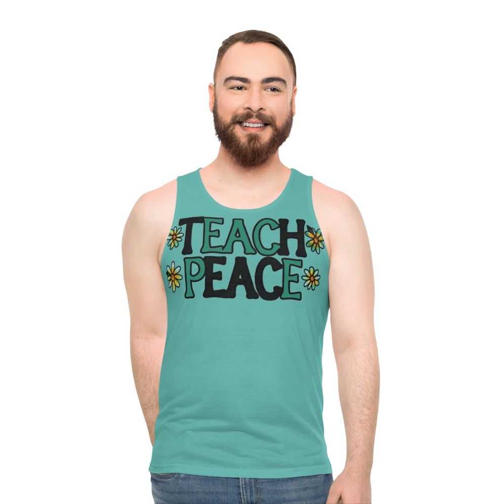 Unisex "Teach Peace" Tank Top