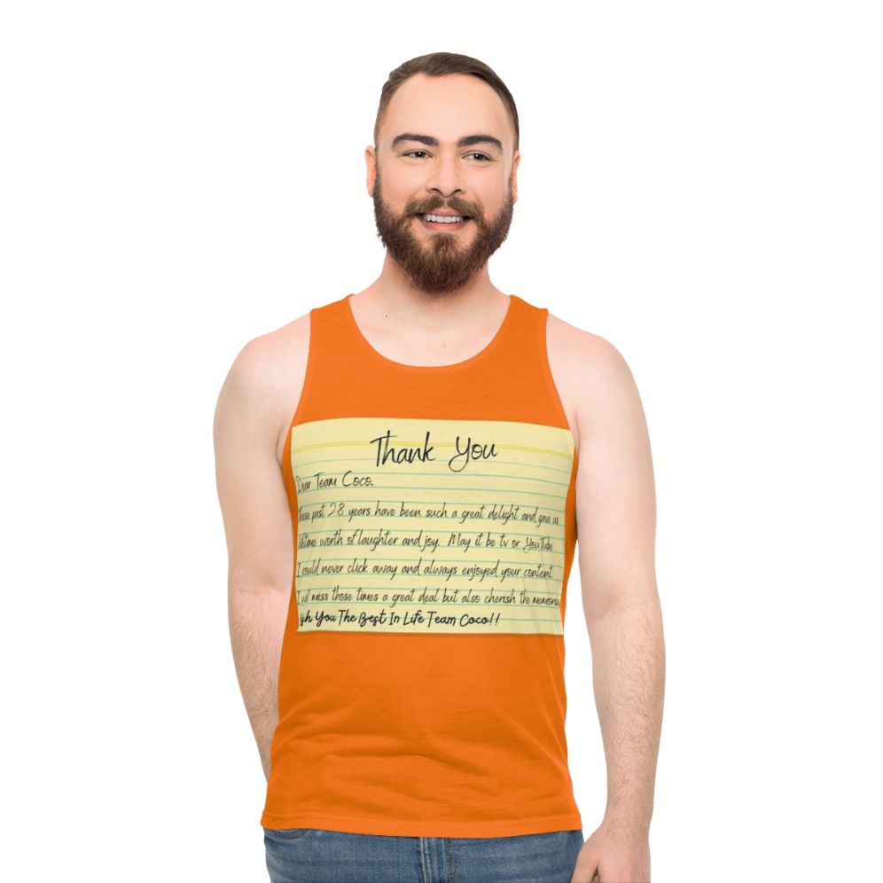 Conan O'Brien Team Coco Unisex Tank Top