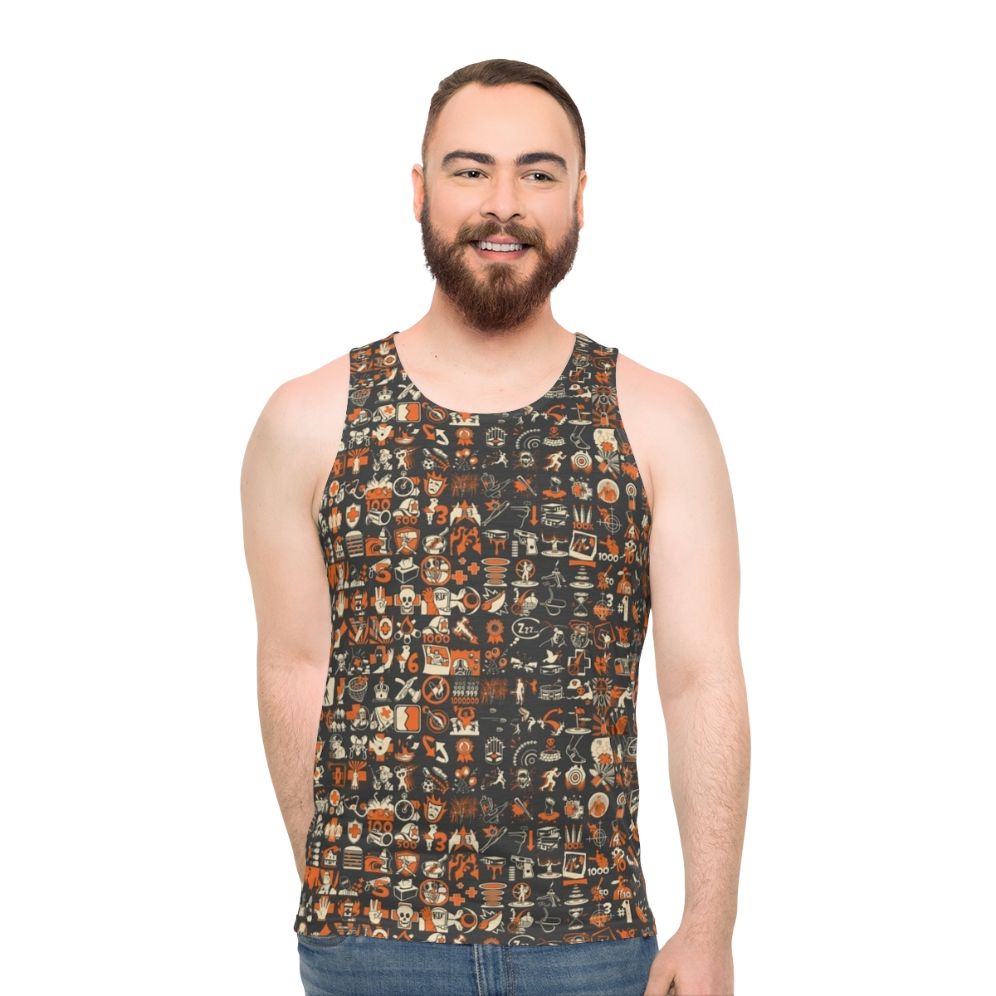 Team Fortress 2 Achievement Pattern Unisex Tank Top