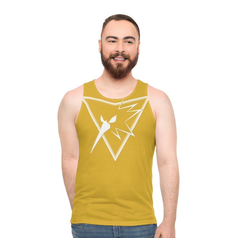 Unisex Team Instinct Pokemon Go Tank Top