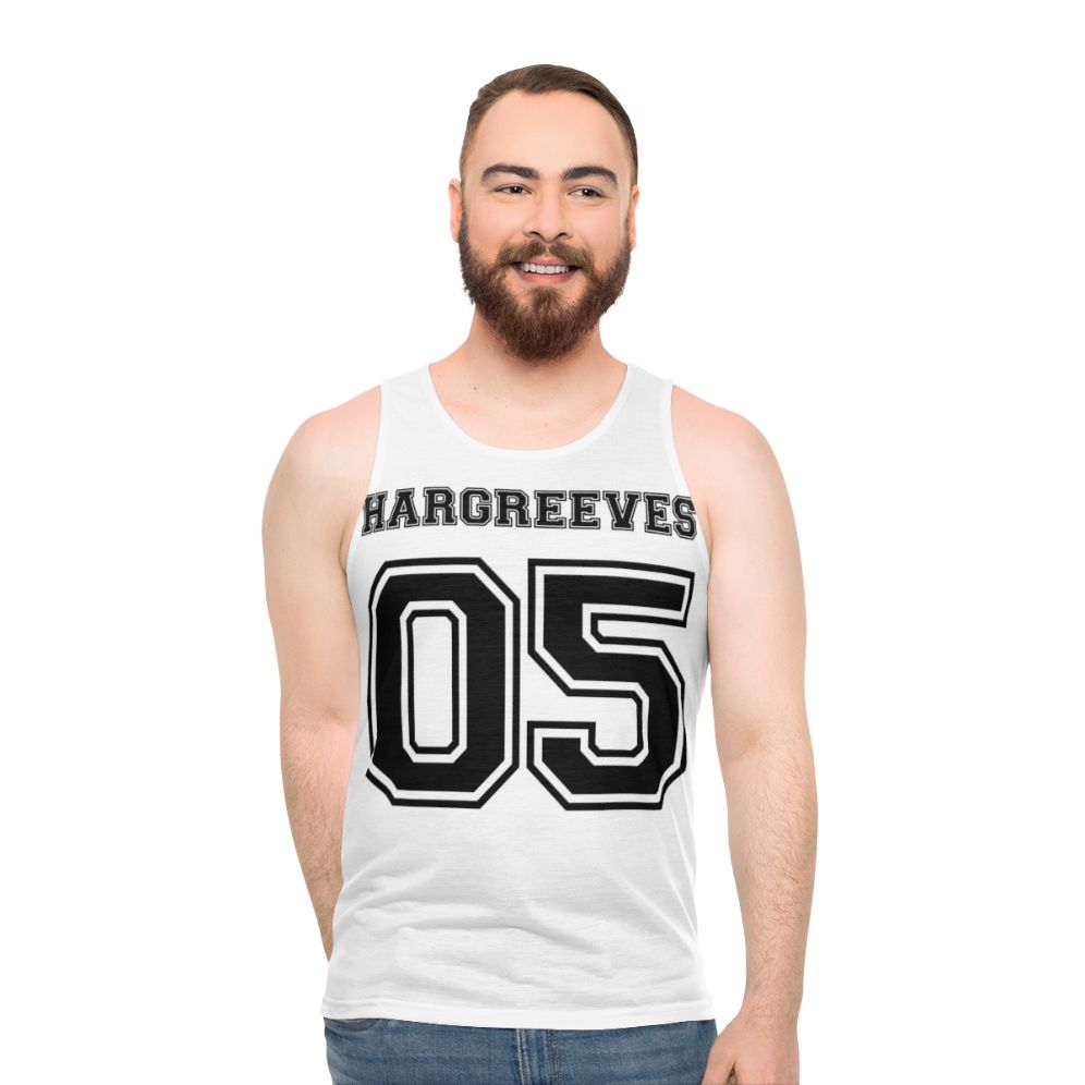Team Umbrella Academy Number 5 Hargreeves Unisex Black Tank Top
