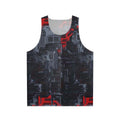 Tech inspired unisex tank top with circuit board pattern