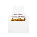 Unisex tank top for computer hobbies and tech lovers