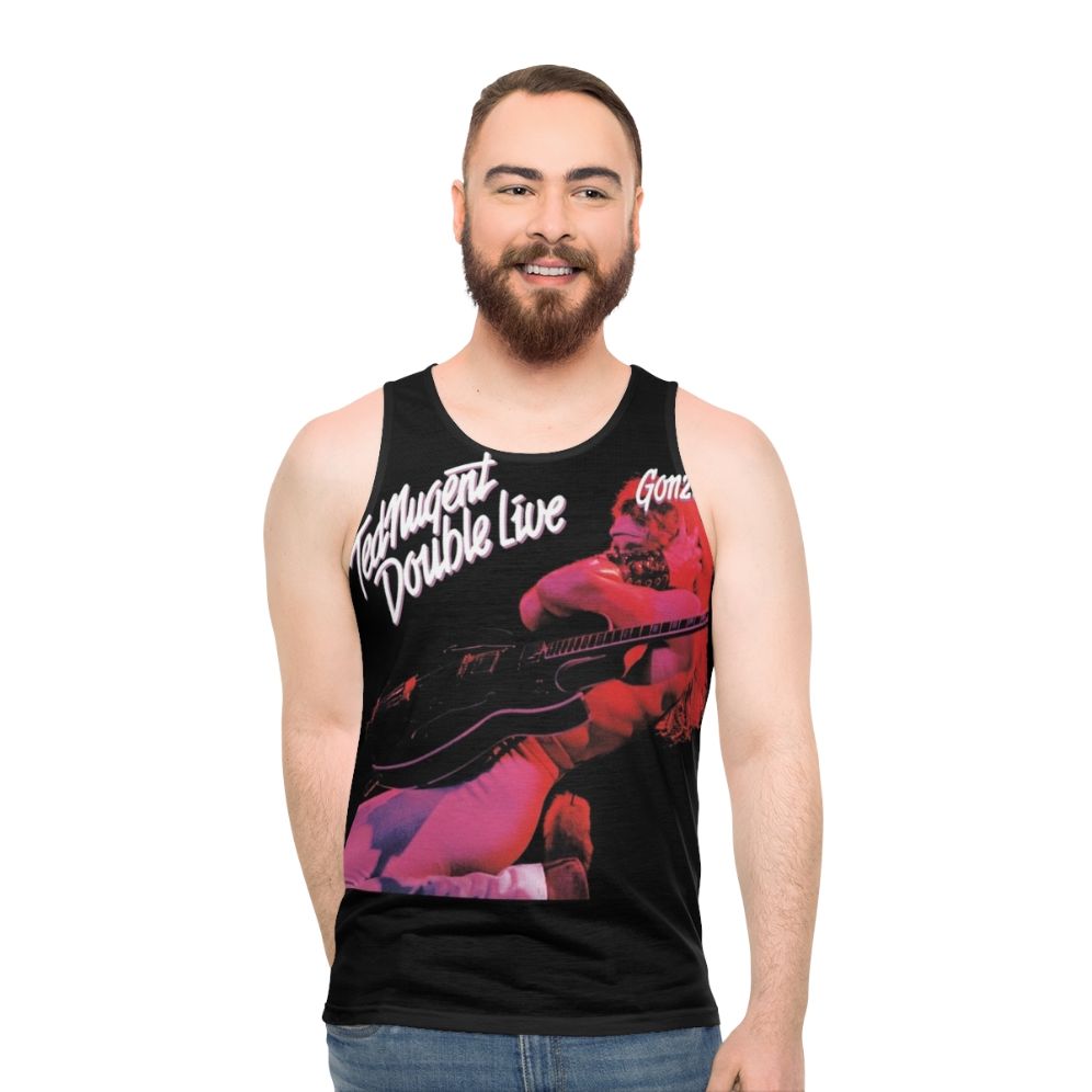 Ted Nugent Unisex Tank Top with Double Live Gonzo Album Cover